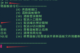 如何修改宝塔面板的登录密码/更改面板端口/宝塔面板命令行